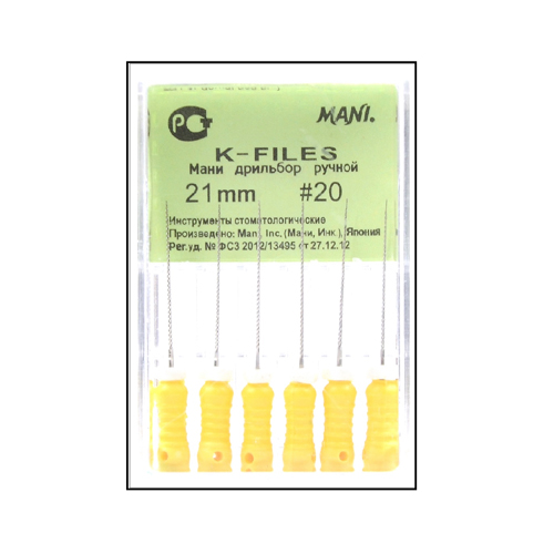 Mani K File 21mm #25 Dental Endo